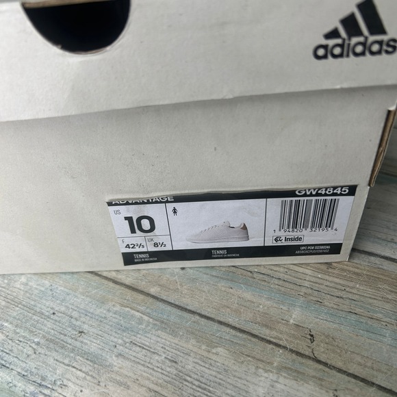 Adidas Women Advantage Shoes Sneakers Size 10 Tennis GW4845 White - Picture 7 of 7